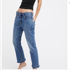 FREE PEOPLE Cropped Bootcut Jeans